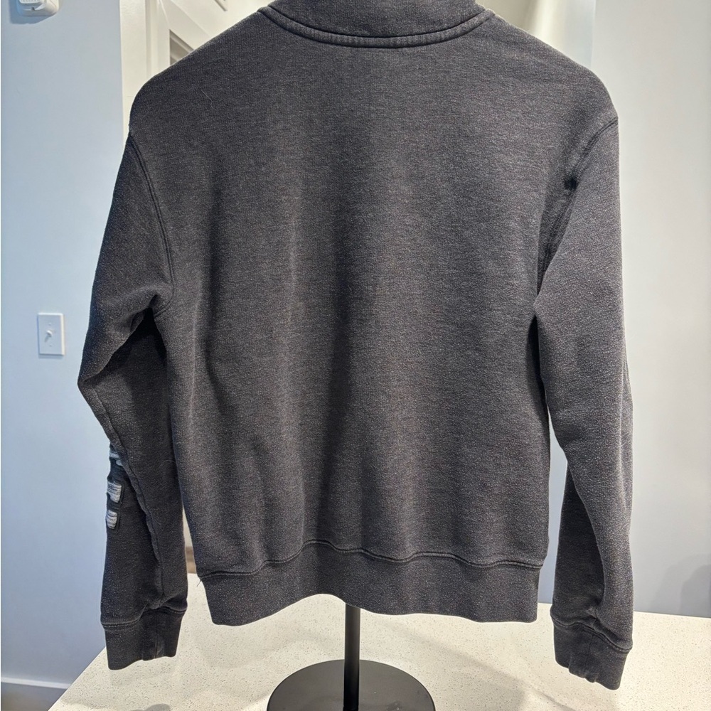 Victoria's Secret PINK Gray and Black Half Zip Sweatshirt, Size XS - Picture 3 of 10